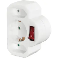 Hama 00108846, Typ F, Universal, 230 V, Vit, 3500 W, Hane/Hona