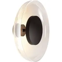 Marset Design vägglampa Aura, Genomskinlig / transpare, Vardagsrum / matsal, Glas, Design, Vägglampa, vägglampa inomhus