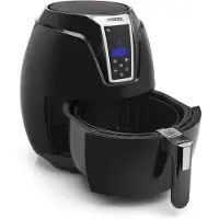 Princess 01.182021.01.001 Varmluftsfritös 3.2 l 1400 W med display, Non-stick-beläggning, Timerfunktion Svart