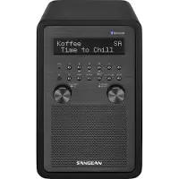 Sangean Bordsradio DDR-60 DAB+, DAB, FM inkl. fjärrkontroll, Väckningsfunktion Svart