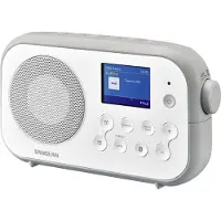 Sangean Deltaco DPR-42BT vit/grå DAB+ /FM-RDS portabel Bluetooth-mottagare