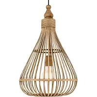 Eglo Hänglampa Amsfield, dimbar, Ljust trä, Vardagsrum / matsal, Bambu, Pendellampa