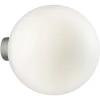 Ideal Lux Vägglampa Mapa, dimbar, Vitt / opal, Vardagsrum / matsal, Glas, Vägglampa, vägglampa inomhus