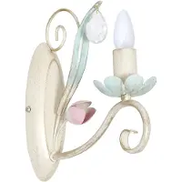 Luminex Vägglampa Florina , dimbar, Vardagsrum / matsal, Metall, Florentinsk, Vägglampa, vägglampa inomhus