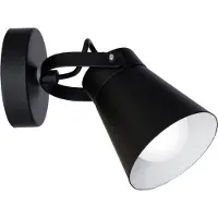 Luminex Vägglampa Amos , dimbar, Svart, Vardagsrum / matsal, Metall, Modern, Vägglampa, vägglampa inomhus