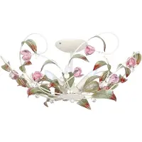 Luminex Taklampa Rose som ljuskrona, 5 lampor , dimbar, Multifärgad, Vardagsrum / matsal, Metall, Florentinsk, Ljuskrona