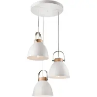 Lamkur Hänglampa Bergen , dimbar, Vitt / opal, Vardagsrum / matsal, Metall, Modern, Pendellampa