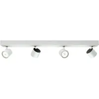 Philips Star – LED-takspotlight Med 4 ljuskällor, warmglow STAR, dimbar, Vitt / opal, Vardagsrum / matsal, Metall, Modern, LED-taklampa
