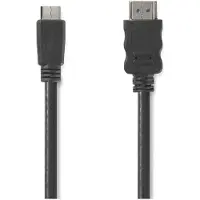 Nedis High Speed ??HDMI (tm) kabel med Ethernet | HDMI(tm) Kontakt | HDMI(tm) Mini kontakt | 4K@30Hz | 10.2 Gbps | 2.00 m | Rund | PVC | Svart | Låda