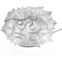 Slamp Bordslampa , VELI, Vit, Vardagsrum, Plast, Design
