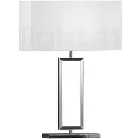 HELESTRA Bordslampa Enna 2, Vitt / opal, Vardagsrum / matsal, Textil / tyger / siden, Modern, Bordslampa