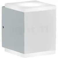HELESTRA LED utomhus vägglampa Kibo, Vitt / opal, Aluminium / grå / zink, Modern, LED-vägglampa utomhus