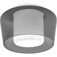 HELESTRA Taklampa Canio, dimbar, Vitt / opal, Vardagsrum / matsal, Metall, Modern, Taklampa