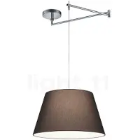 HELESTRA Hänglampa Certo, dimbar, Svart, Vardagsrum / matsal, Textil / tyger / siden, Modern, Pendellampa