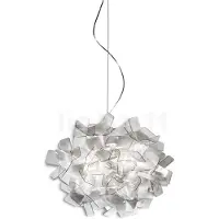 Slamp Taklampa , CLIZIA, dimbara, Grå, Vardagsrum, Plast, Design