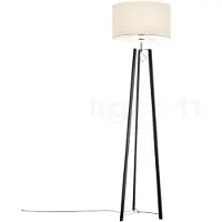 HELESTRA Golvlampa Certo, Vitt / opal, Vardagsrum / matsal, Textil / tyger / siden, Modern, Golvlampa