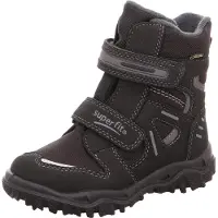 Superfit Snöboots 'Husky' mörkbrun / grå / pastelllila / vit