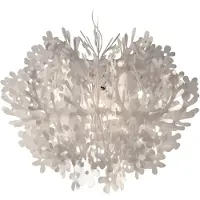Slamp Taklampa , FIORELLA, dimbara, Vit, Vardagsrum, Plast, Design