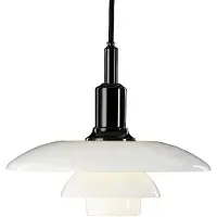 Louis Poulsen Taklampa , PH 3/2, dimbara, Vit, Vardagsrum, Glas, Design