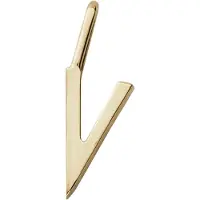 Design Letters Hänge för Halsband - V - 18K guldpläterad - - One Size - Smycken