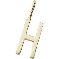 Design Letters Hänge för Halsband - H - Silver - - One Size - Smycken