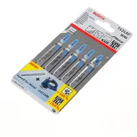 Bosch speed for Metal T 121 AF - Sticksågblad - för tunn metallplåt, perforated steel sheets - 5 delar - T-skaft - längd: 92 mm