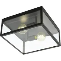 EGLO Vintage Taklampa Charterhouse, dimbar, Svart, Vardagsrum / matsal, Metall, Modern, Taklampa