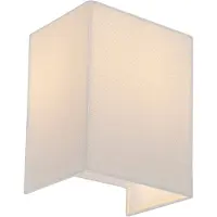 QAZQA Modern vägglampa jute vit - Vete