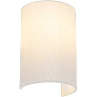 QAZQA Modern vägglampa vit - Simple Drum Jute