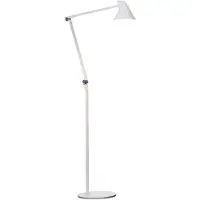 Louis Poulsen Golvlampa , NJP, dimbara, Vit, Vardagsrum, Metall, Design