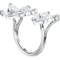 Swarovski Elegant Mjuk Öppen Ring Damringar Platina Vit 5448849 Box (Random Color),55