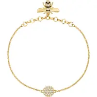 Swarovski Remix Collection Söt Bi Imitationskristall Guldpläterat Armband Damarmband 5380077 18cm/L