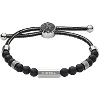 Diesel Armband svart / silver