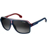 Carrera Aviator Unisex Blå Röd Vit Mörkgrå Gradient Solglasögon