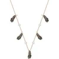 Swarovski Naughty Feather Hängsmycke Halsband Damhalsband Svart 5497874 Box (Random Color)