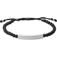 Fossil Armband svart / silver