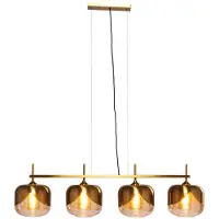 Kare Design pendellampa Golden Goblet, dimbar, Mässing / guld, Vardagsrum / matsal, Metall, Design, Pendellampa