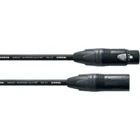 Cordial CPM 1,5 FM XLR Anslutningskabel [1x XLR-honkontakt - 1x XLR-hankontakt] 1.50 m Svart