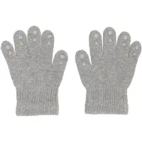 GoBabyGo Handskar - Gråmelerad m. Dabs - - 2-3 år (92-98) - Handskar