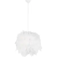 QAZQA Rustik pendellampa vit - Feather