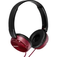 Sony MDR-ZX310 On Ear hörlurar Sladd Röd Hopfällbara