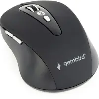 Gembird MUSWB-6B-01 - Mus - optisk - 6 knappar - trådlös - Bluetooth 3.0 - svart - blåsa