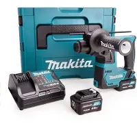 Makita HR140DSMJ - Roterande hammare - sladdlös - 2-läge - SDS-plus - 1 joule - 2 batterier - 10.8 V