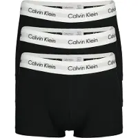 Calvin Klein 3 Pack Low Rise Trunks - Cotton Stretch - - Black - Men - L