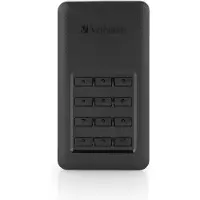 Verbatim Store 'n' Go Portable - SSD - krypterat - 256 GB - extern (portabel) - USB 3.1 Gen 1 (USB-C kontakt) - 256 bitars AES