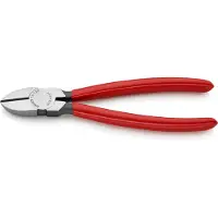 Knipex 70 01 180, Avbitartång, Kromvanadinstål, Plast, Röd, 180 mm, 200 g