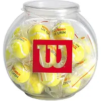 Wilson Us Open Mini-tennisboll Nyckelring 24 Enheter
