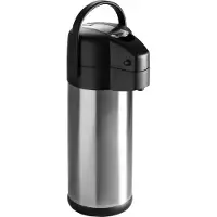 Hendi Ståltermos för catering med pump för varma drycker, kapacitet 3L, Hendi 445877