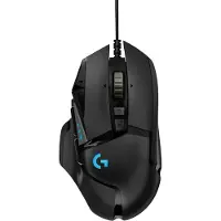 Logitech G502 Hero Gaming-mus USB Optisk Svart 11 Knappar 16000 dpi Upplyst, Integrerat profilminne, Viktreduktion