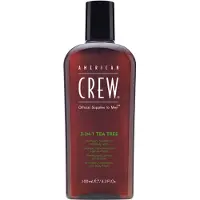 American Crew American-Crew Har,-kropp-ansikte Harvard-kroppsvard3-in-1 Tea Tree Refreshing Shampoo, Conditioner and Body Wash 450 ml (442,00 kr / 1 l)